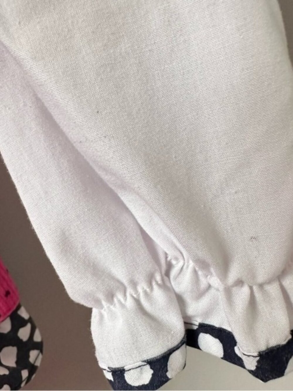 Vintage Small Steps 12 Months Girl Pink Corduroy Bow Dress Top 80s 90s